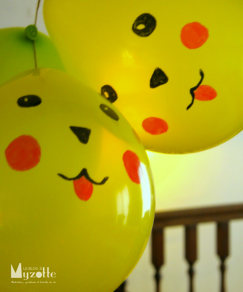 les ballons pikachu 